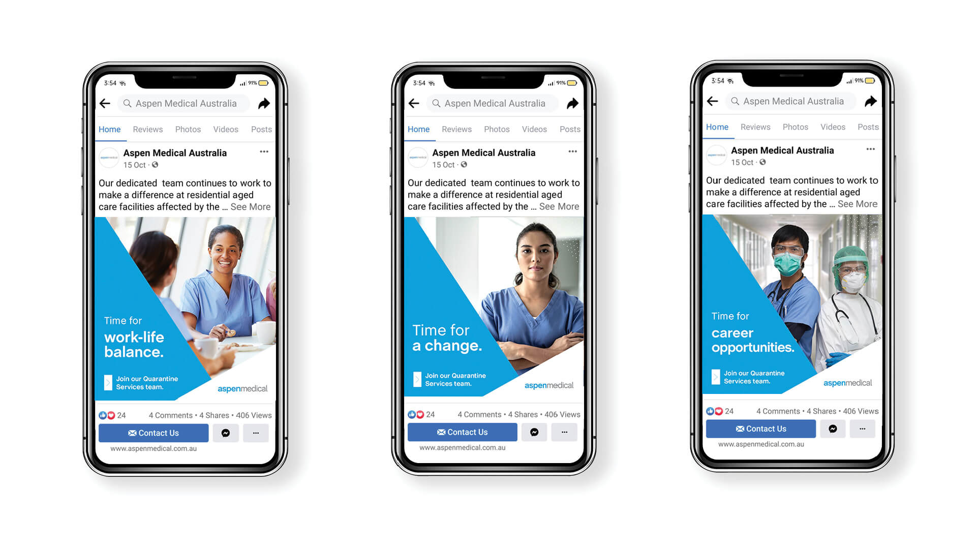 Aspen Medical campaign by Think Creative
