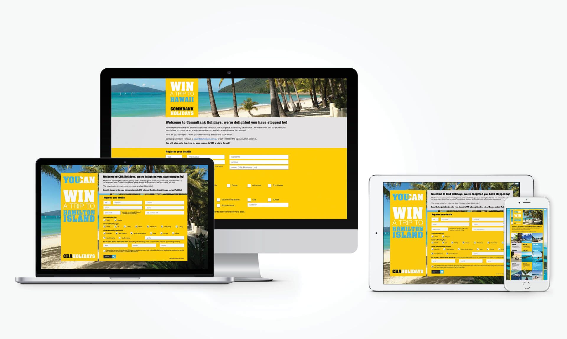 CommBank Holidays Microsite launch by Think Creative Agency
