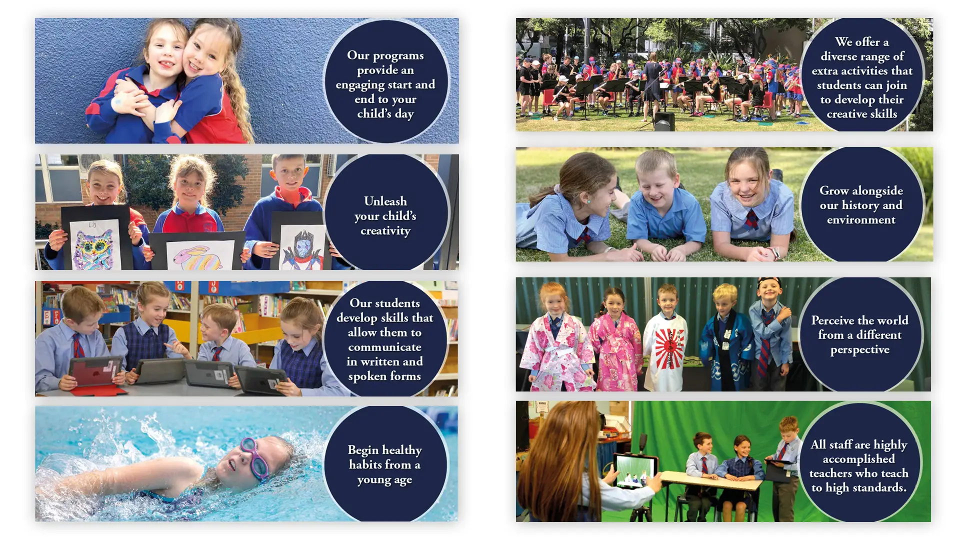 Belrose Public School Web banners by think creative agency