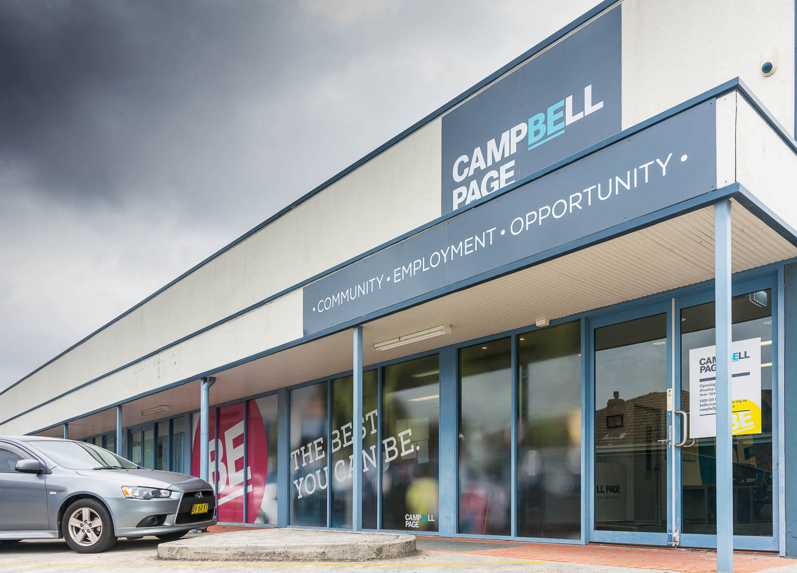 Campbell page signage